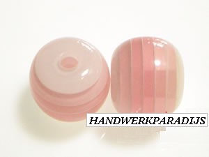 Acrylkralen Rond Pink 12mm Per Stuk